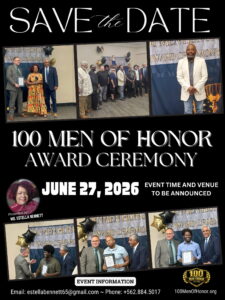 Save the Date &mdash; 100 Men of Honor, June 27, 2026